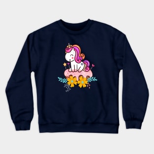 Cute Unicorn Lover Crewneck Sweatshirt